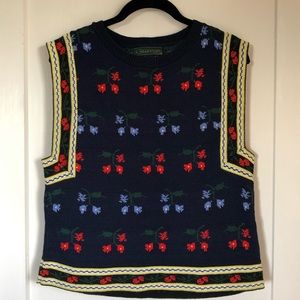 Vintage Square Sleeve Sweater Vest